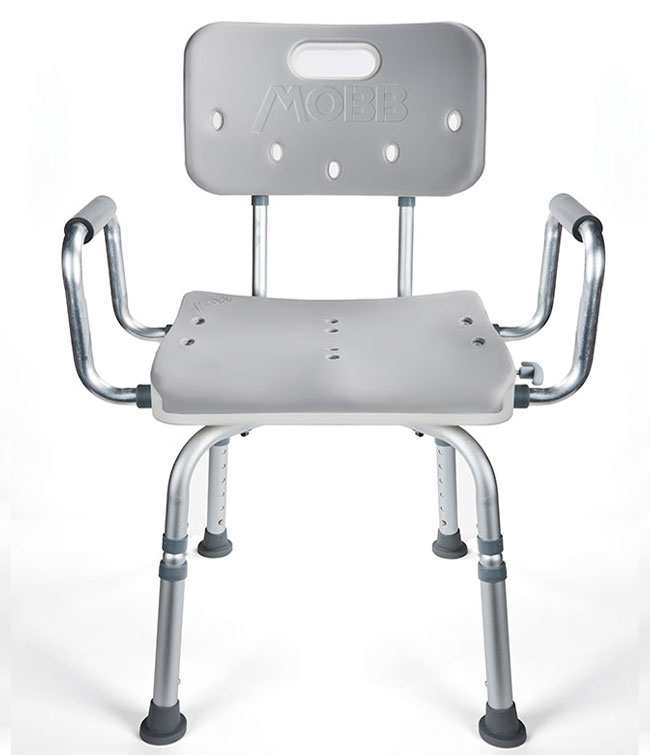 Chaise de douche pivotante
